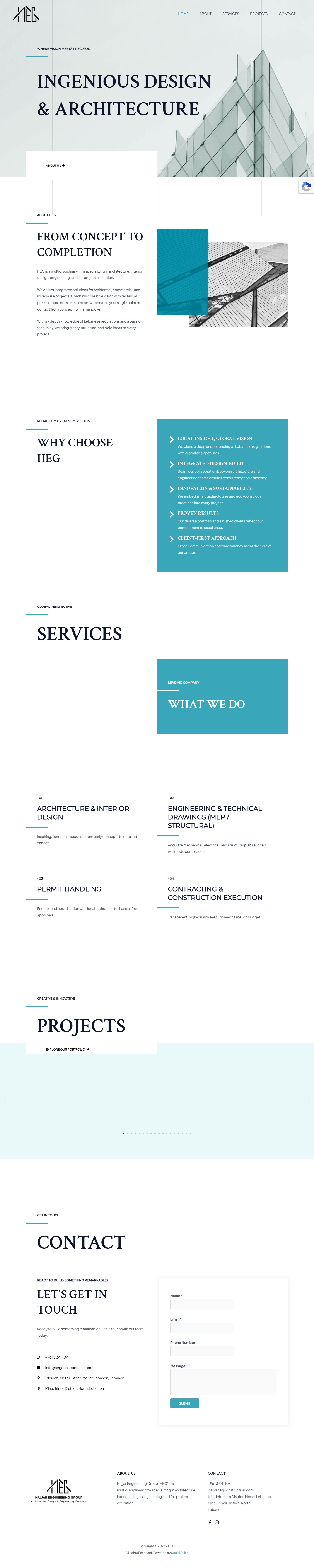HEG Construction — Home